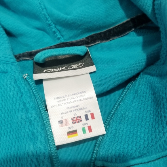 RBK teal Hoodie - Picture 3 of 3